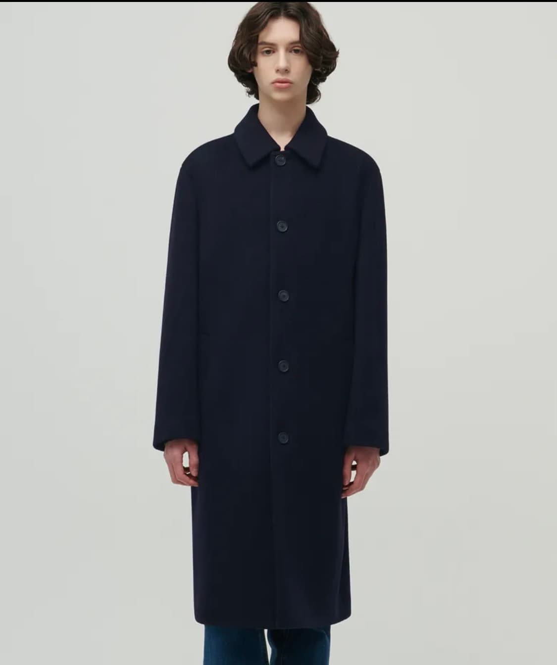 무탠다드 캐시미어 블렌드 맥코트 네이비 M 상품이미지1