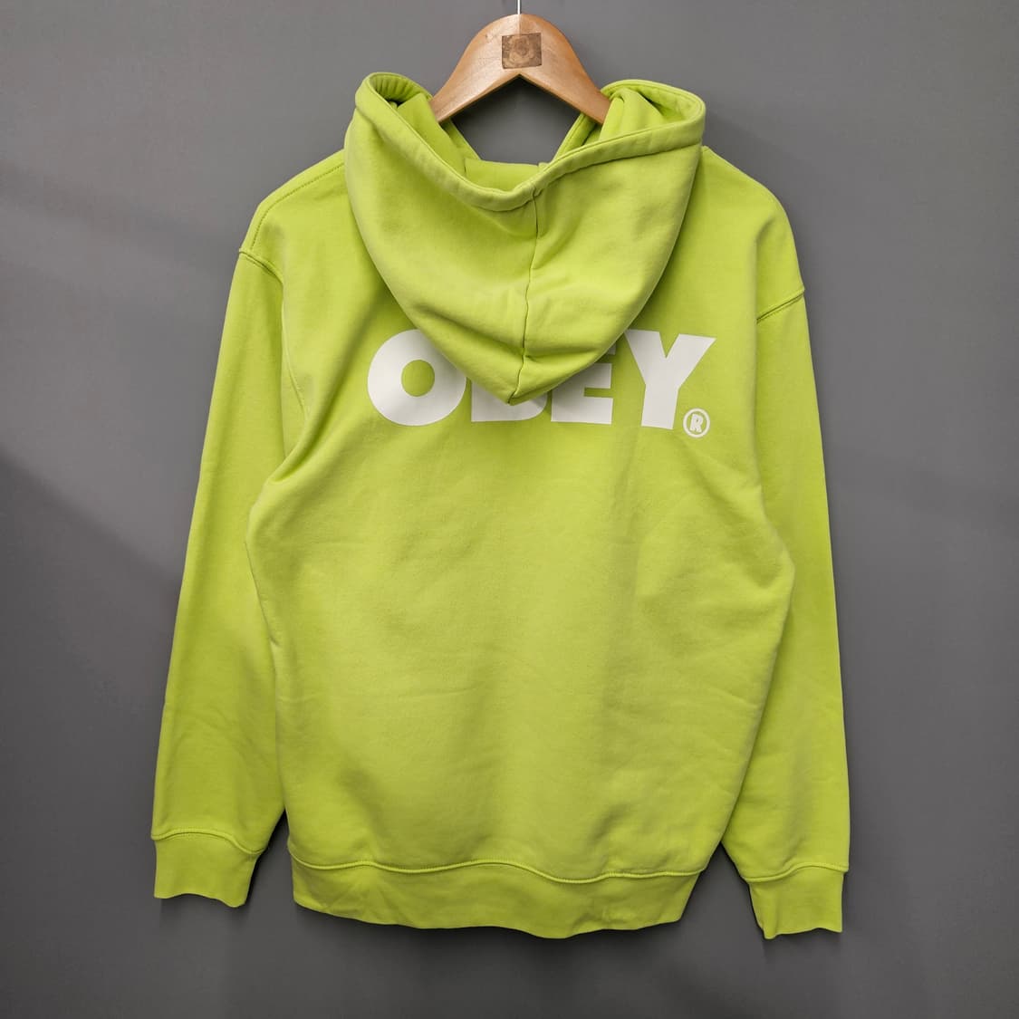 오베이 obey 후드티 네온그린 상품이미지2