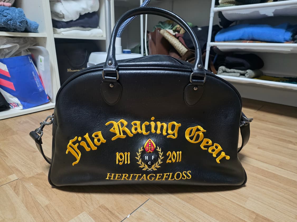 헤리티지 플로스 x 휠라 보스턴 백 거의 새제품 상품이미지2