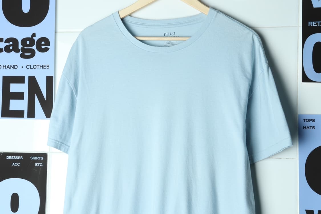 (XL-2XL) 폴로 랄프로렌 반팔 티셔츠 연하늘 아메카지-H31854 상품이미지3
