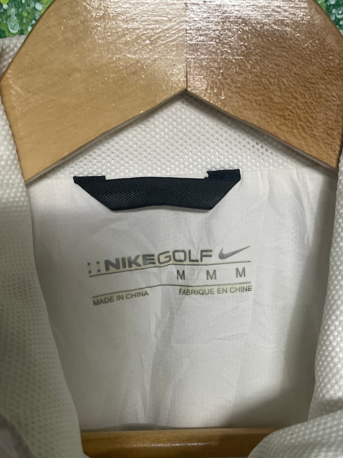 나이키 올드스쿨 화이트 지퍼 절개 오버핏 바람막이 M 상품이미지7