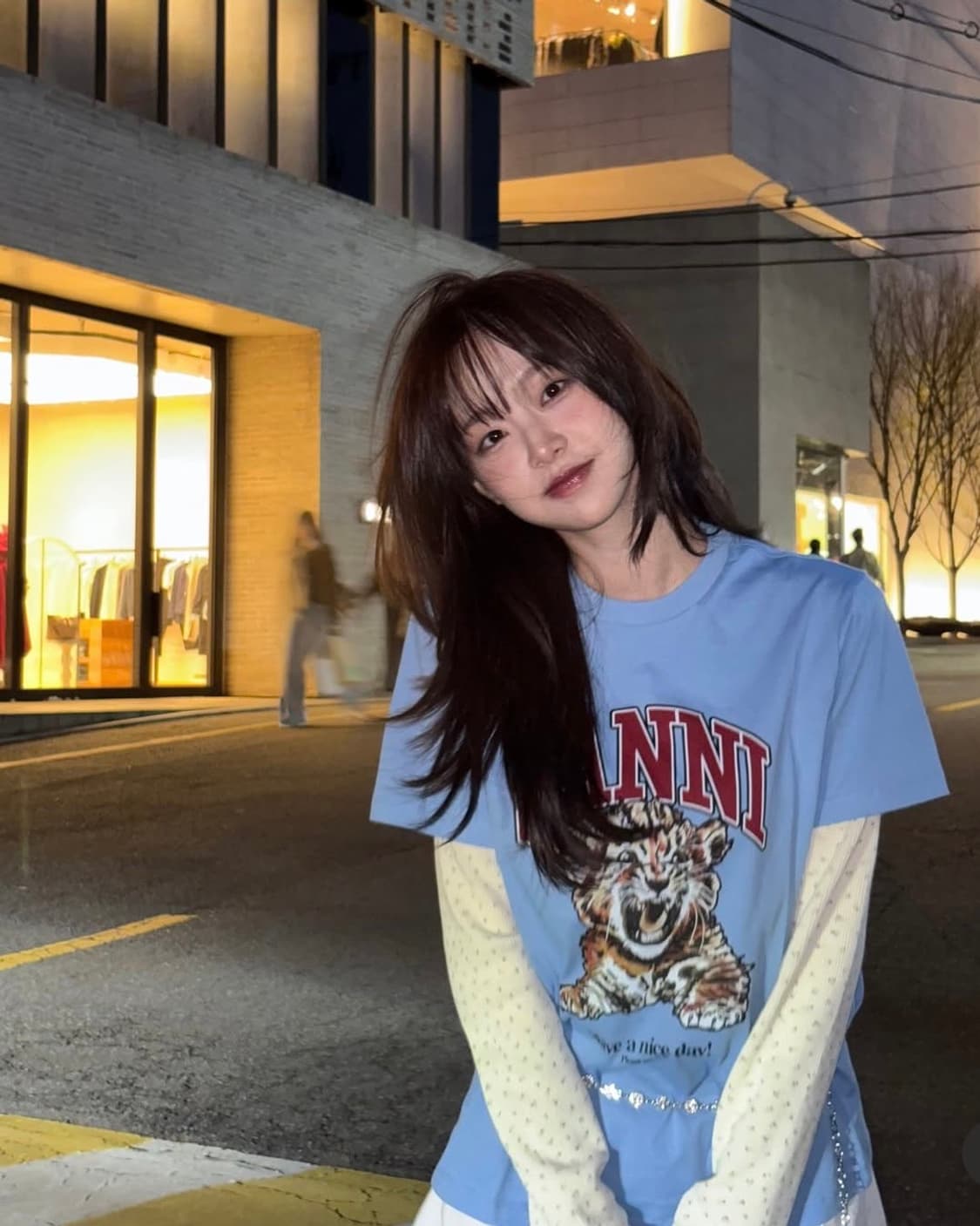 디어시스 플로럴 롱슬리브티(크림) 상품이미지4