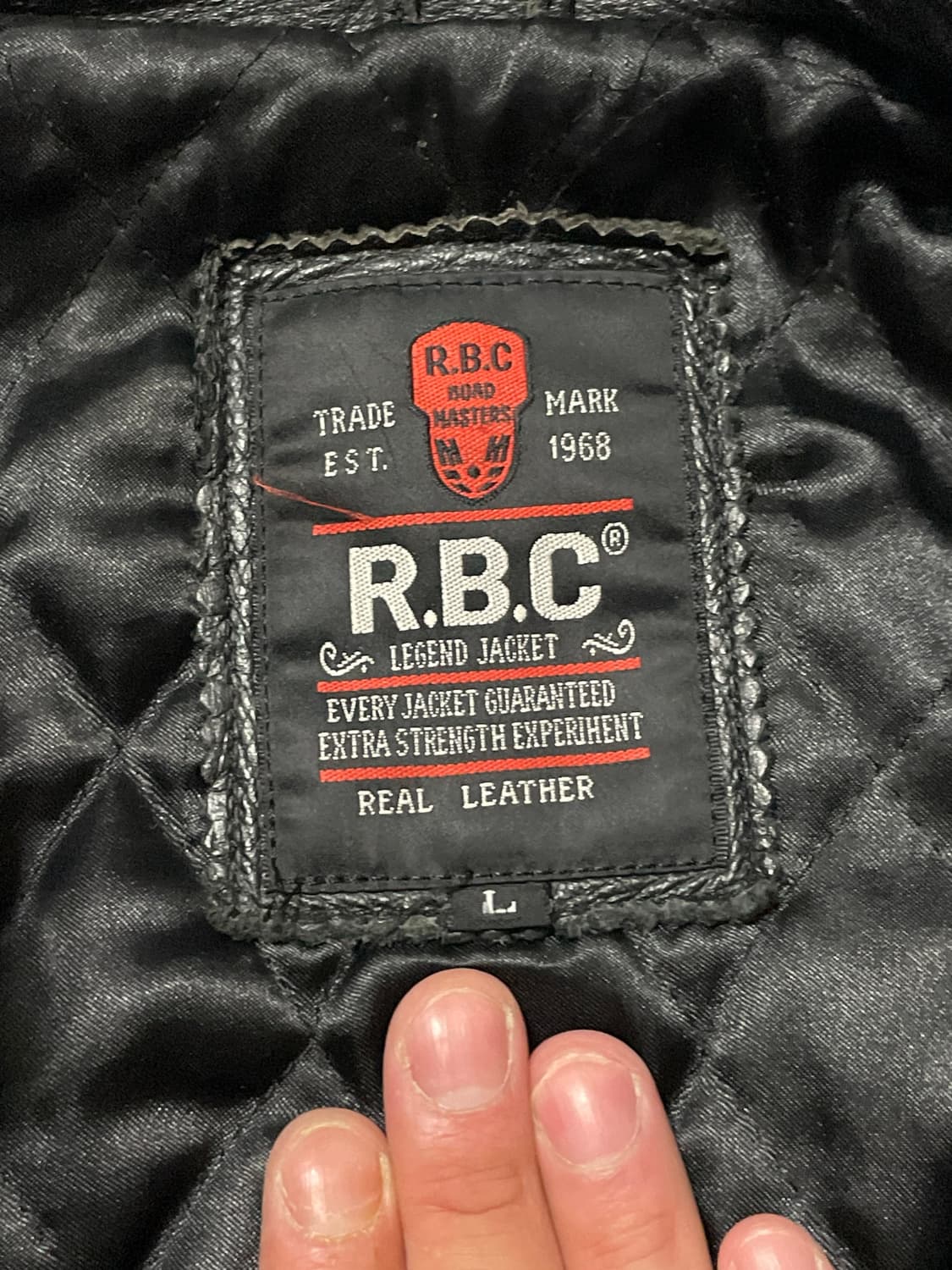 RBC 90's 웨스턴 무드 소가죽 모터사이클 스포츠 레더 자켓 상품이미지5