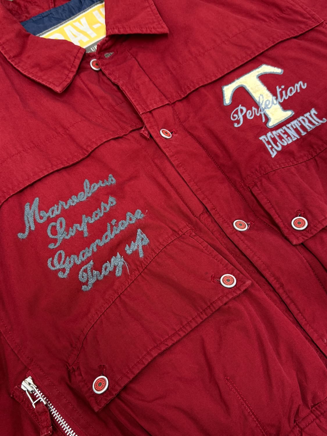 트레이업 90‘s 퀼티드 버튼 자켓 상품이미지3