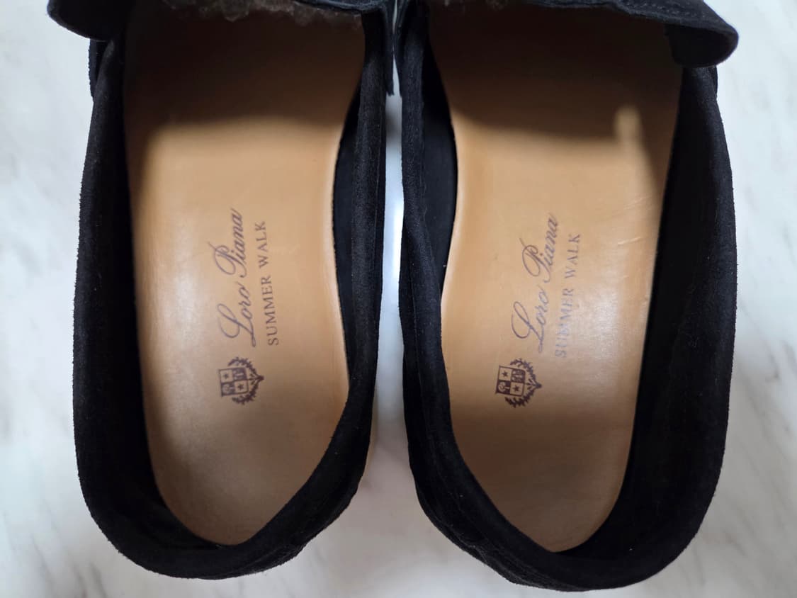 로로피아나 썸머참스 블랙 스웨이드 로퍼 상품이미지8