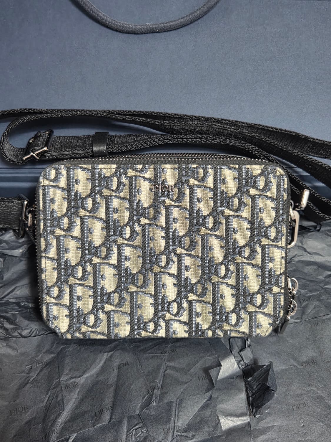 디올 오블리크 자카드 메신저 스트랩백 상품이미지1