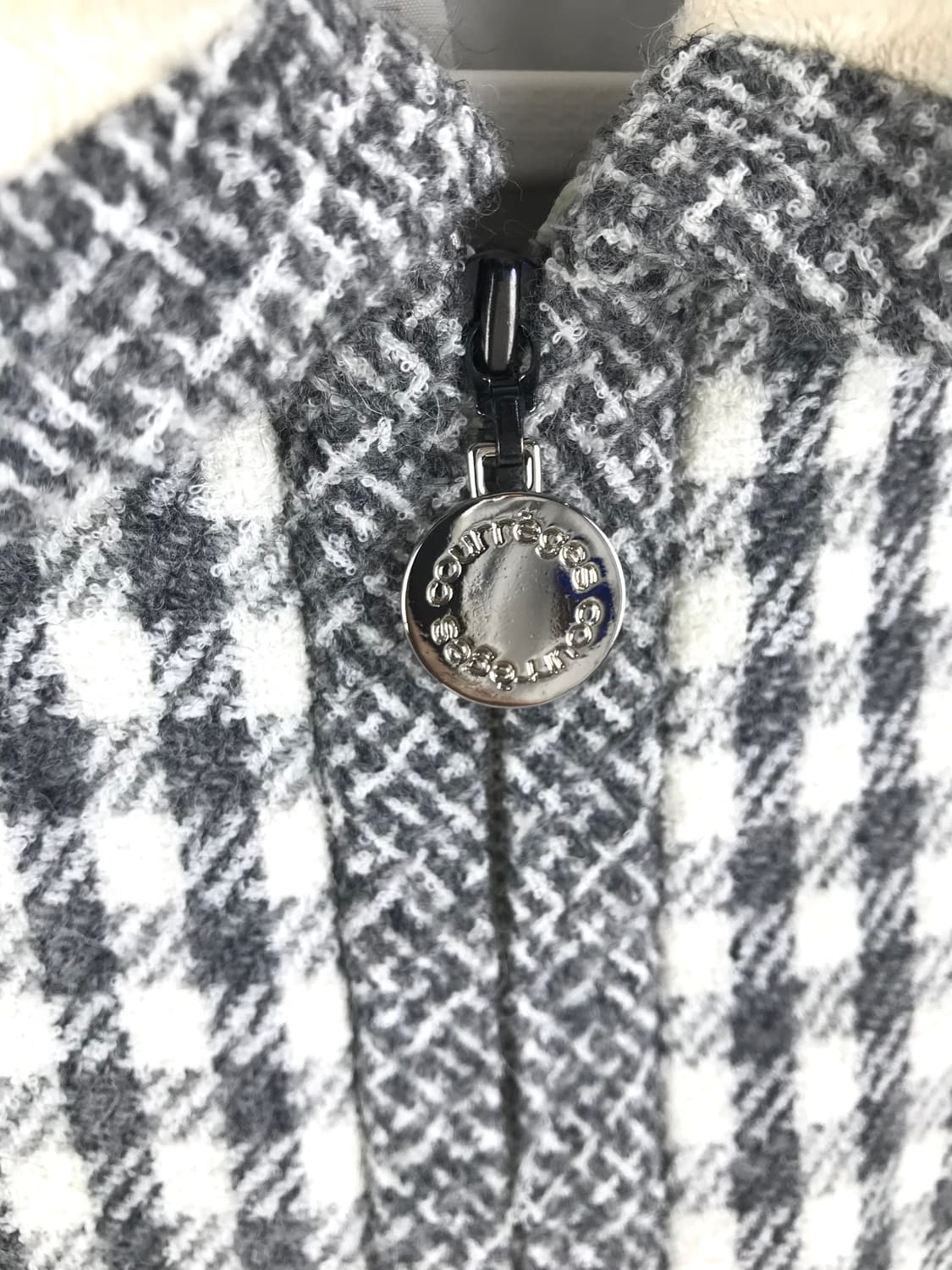 꾸레쥬 체크 투피스 세트 하운드 울 셋업 빈티지자켓 팬츠 트위드 셋업 상품이미지7