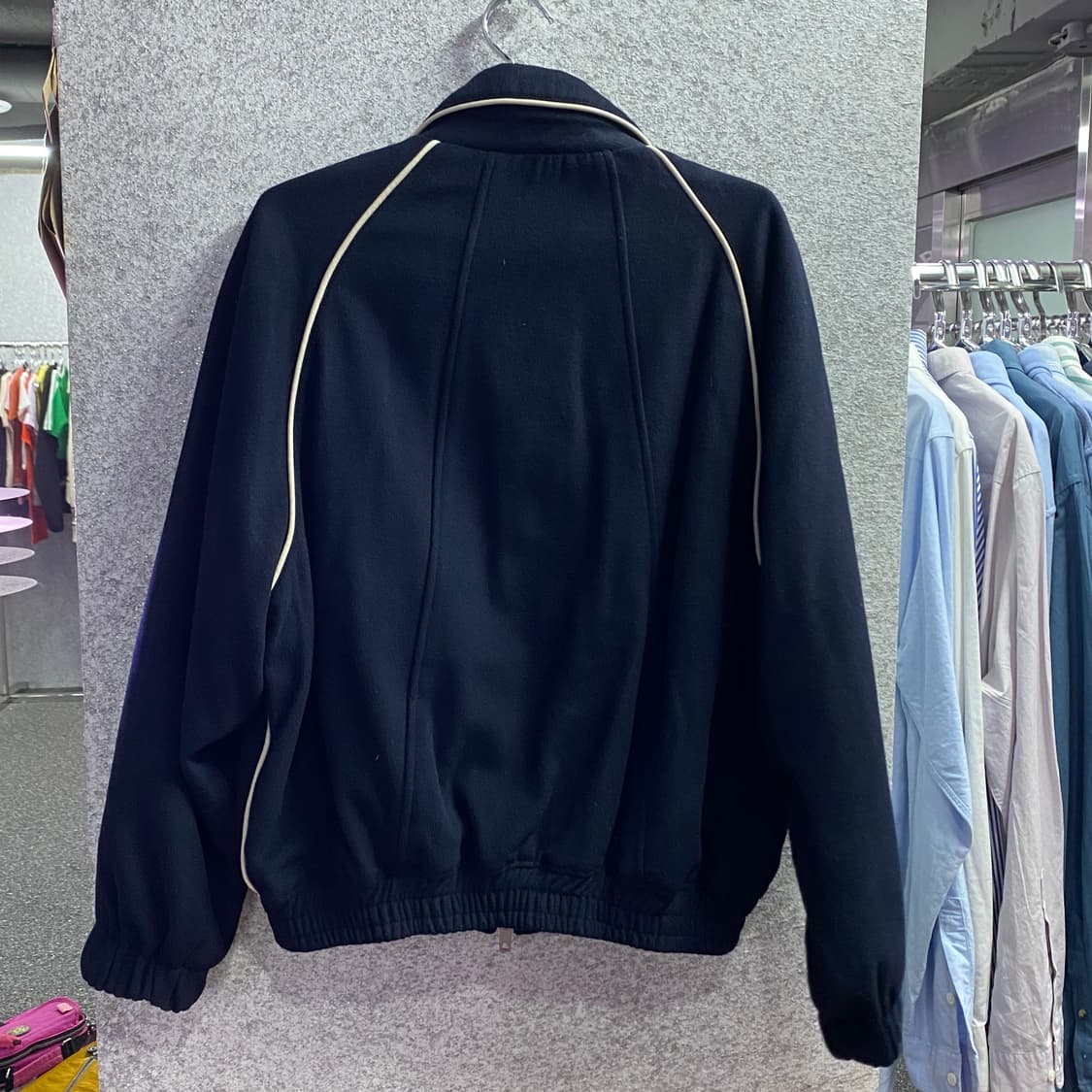 라퍼지스토어 투웨이 네이비 스웨이드 블루종 자켓 b3368 상품이미지4