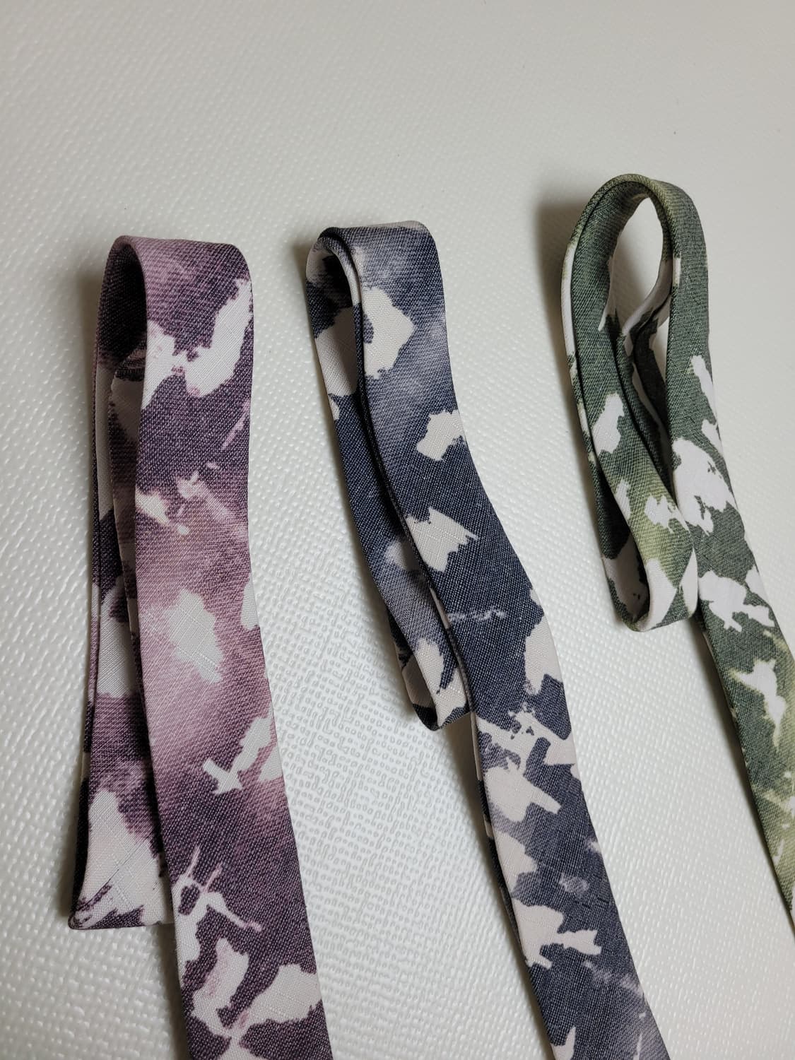 넥타이 3종 (까모패턴 퍼플, 그레이, 그린)  상품이미지7