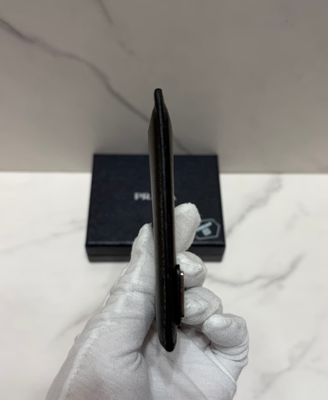 [정품] S급 프라다 트라이앵글 사피아노 카드지갑 상품이미지7