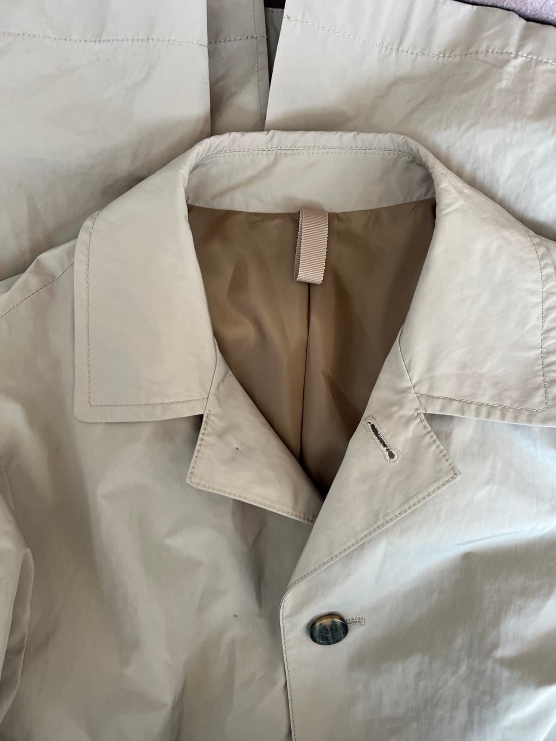 커스텀멜로우 남성 베이지 맥코트 간절기싱글코트 상품이미지5