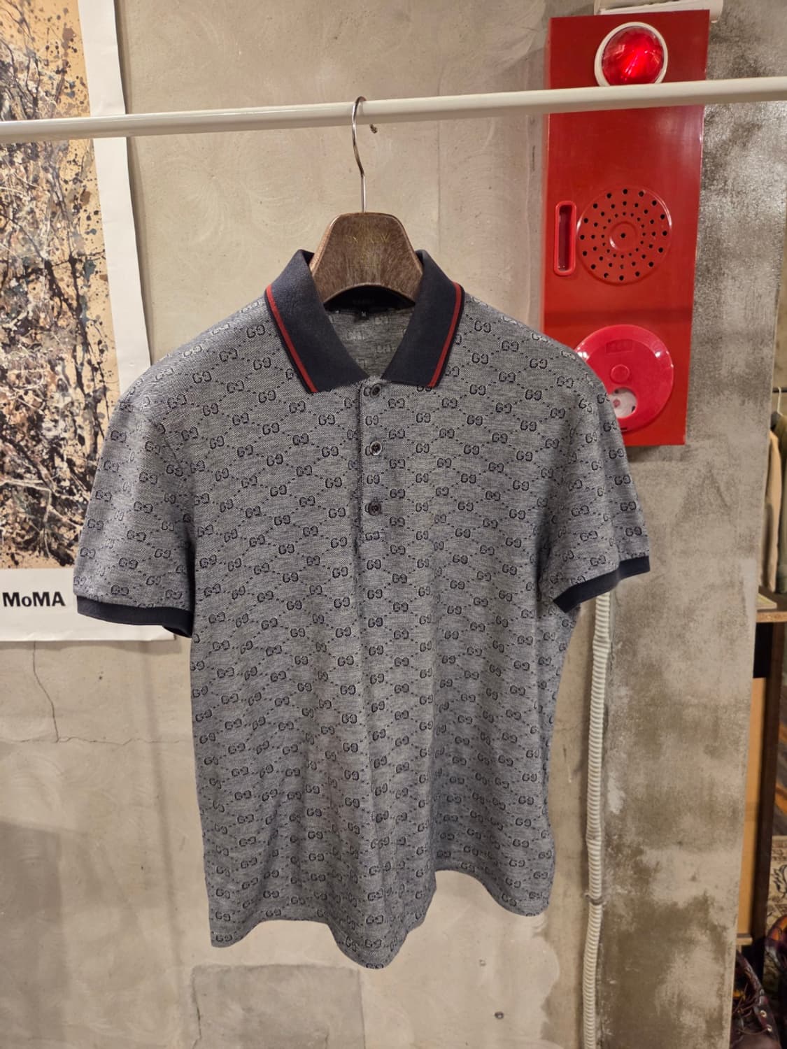 구찌 자가드패턴 클래식 PK 티셔츠 상품이미지1