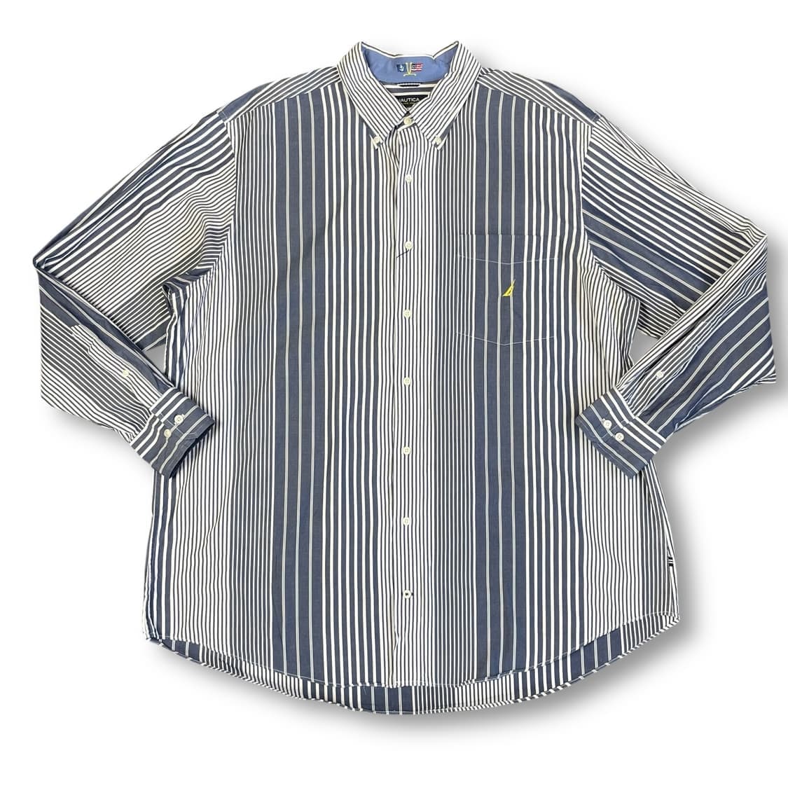 노티카 빅사이즈 스트라이프 긴팔 셔츠 2X 상품이미지1