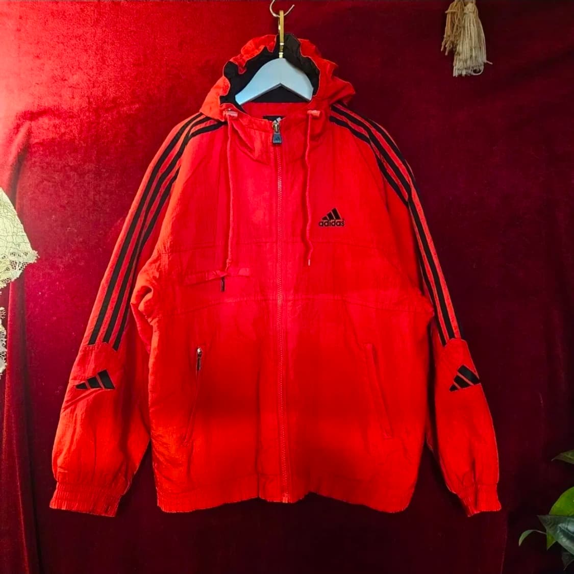 아디다스(Adidas) 올드스쿨 3선 후드 누빔 자켓 95-100 상품이미지2