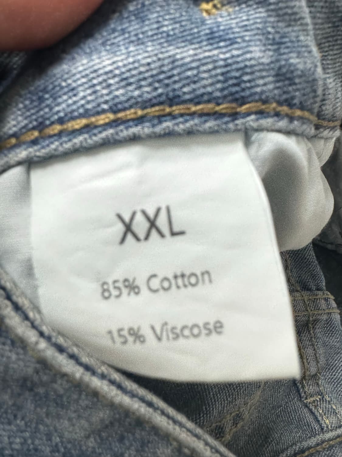 블랙 찢청 와이드  팬츠 XXL-M 까지 조절 가능.. 상품이미지6