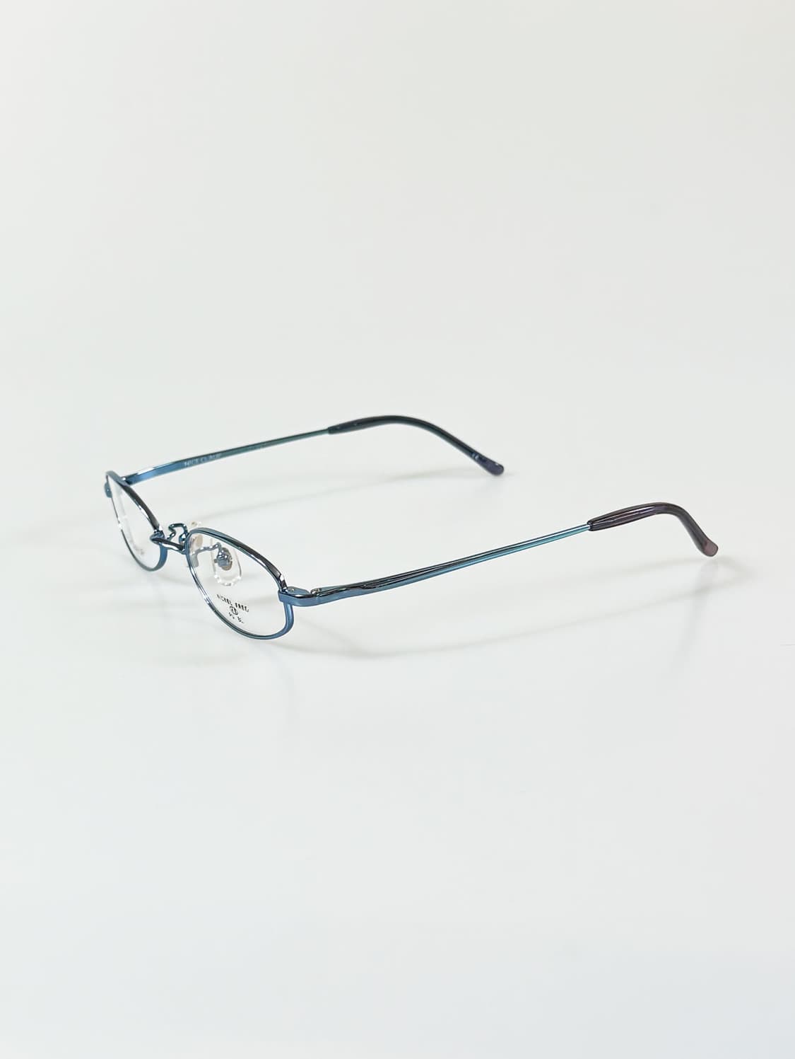 NICE CLAUP 나이스 클랍 블루메탈 슬림 오벌 프레임 빈티지 안경 상품이미지3