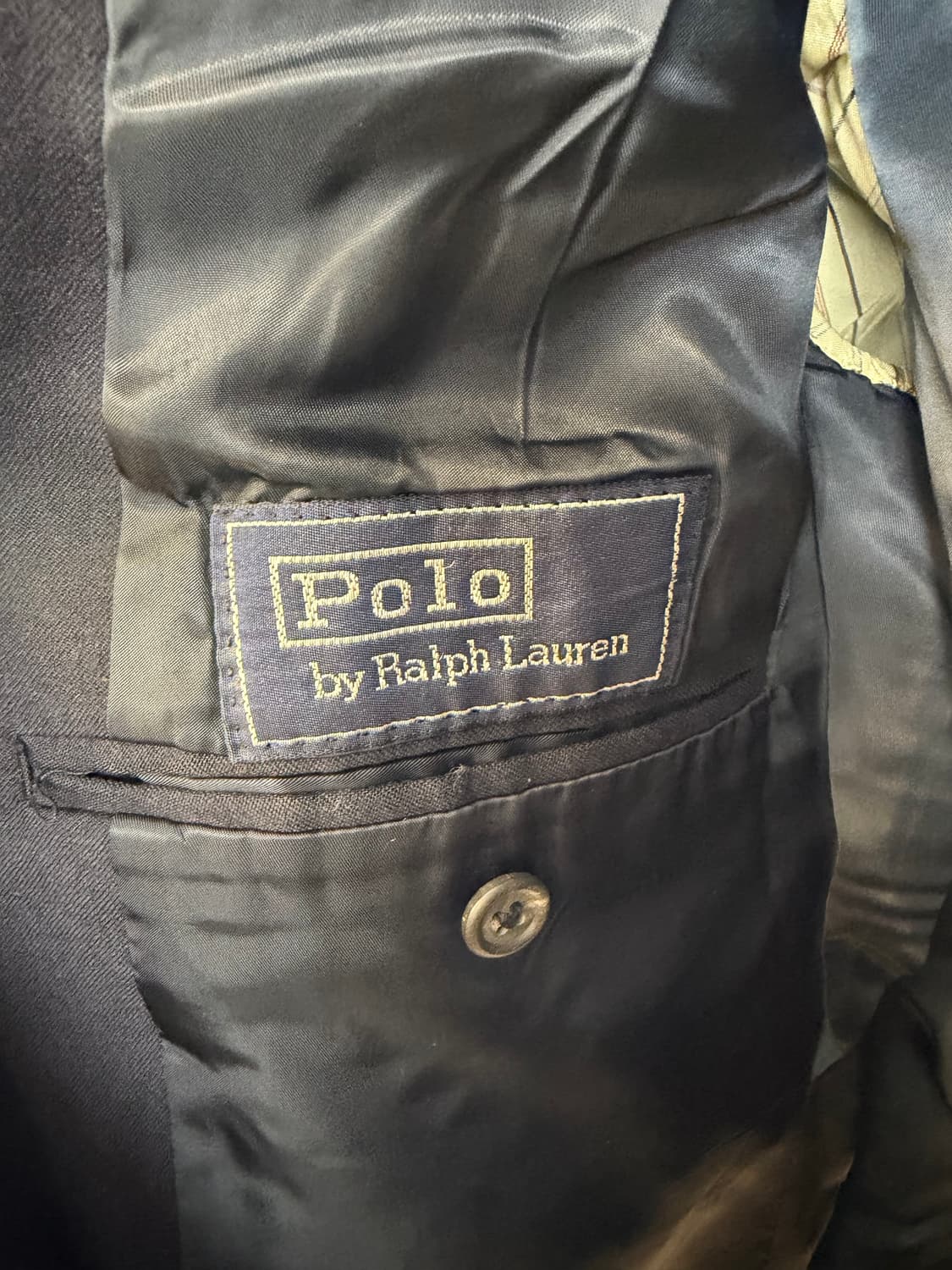 Polo]90‘s(구)폴로 금장 블레이저 네이비 유니온 메이드 44 상품이미지6