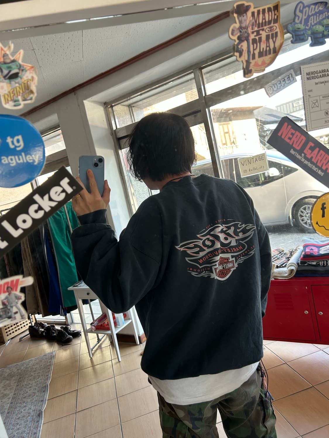 00‘s 할리데이비슨 바&실드 스웻셔츠 상품이미지9