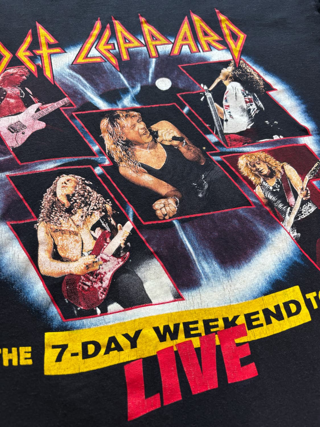 90s def leppard 데프 레파드 투어 티셔츠 상품이미지2
