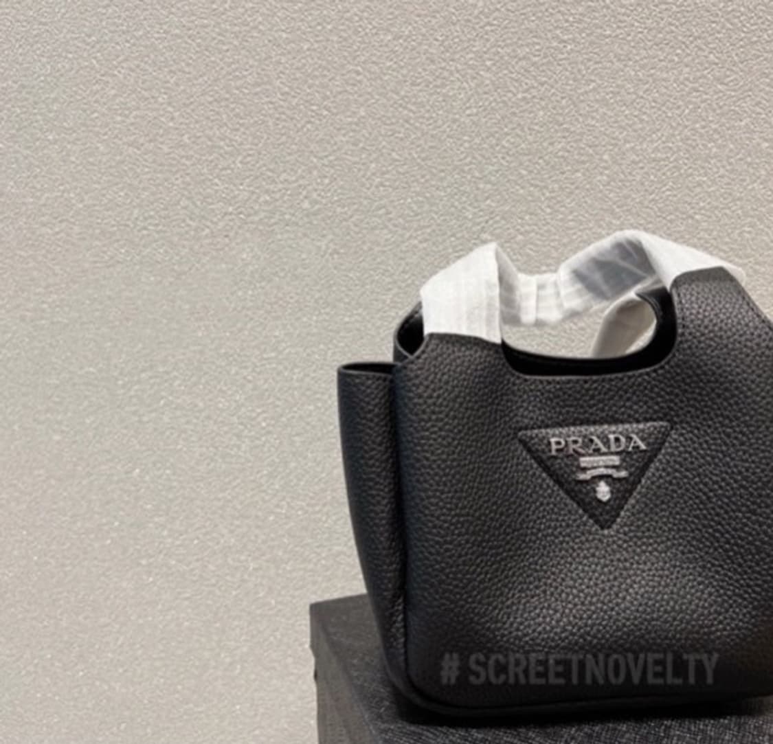 프라다 뷰티 레더 미니 토드백 블랙 풀박스  상품이미지10