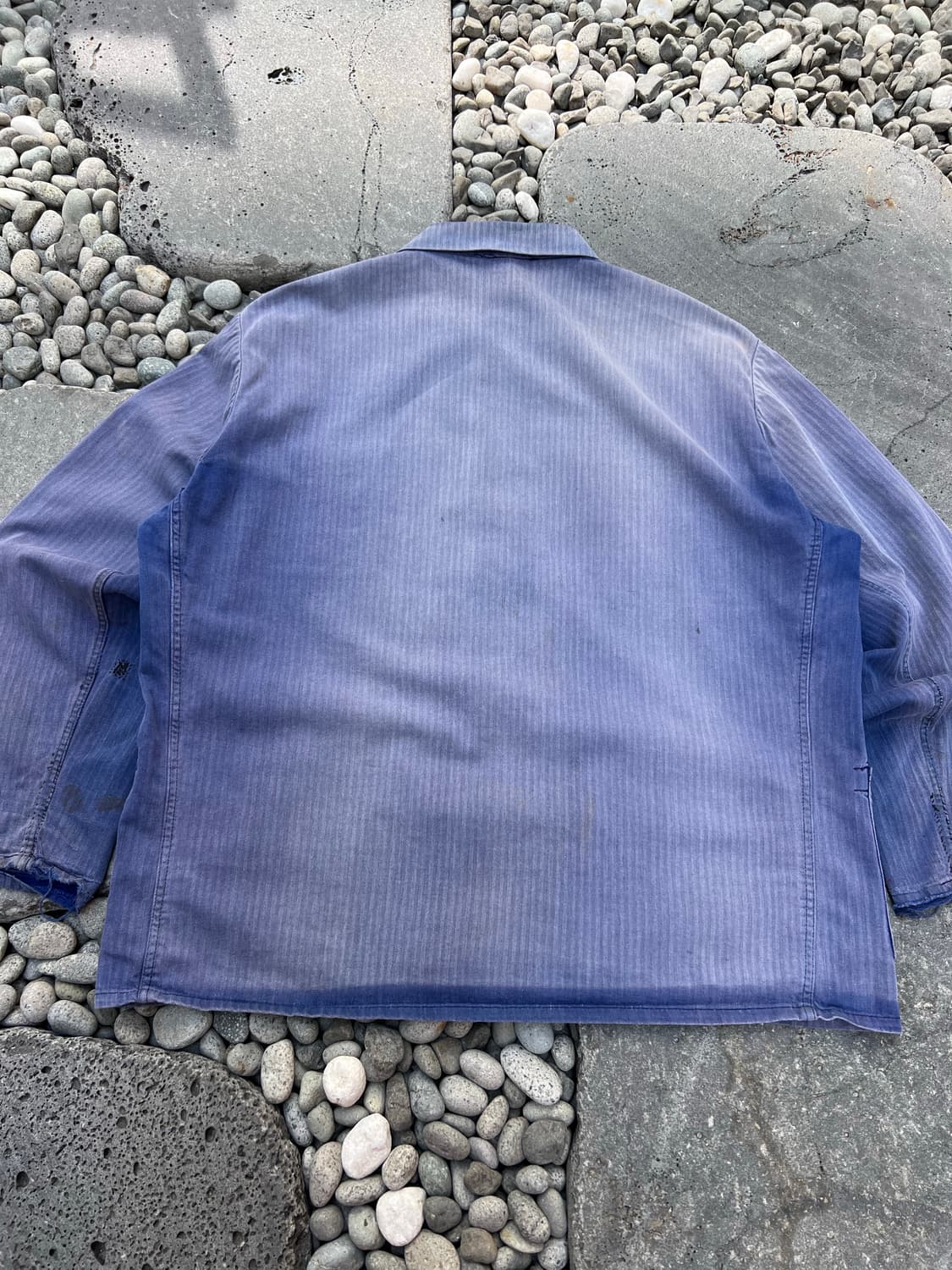 HARD FADED WASHING BLUE HBT 헤링본프렌치워크자켓 상품이미지7