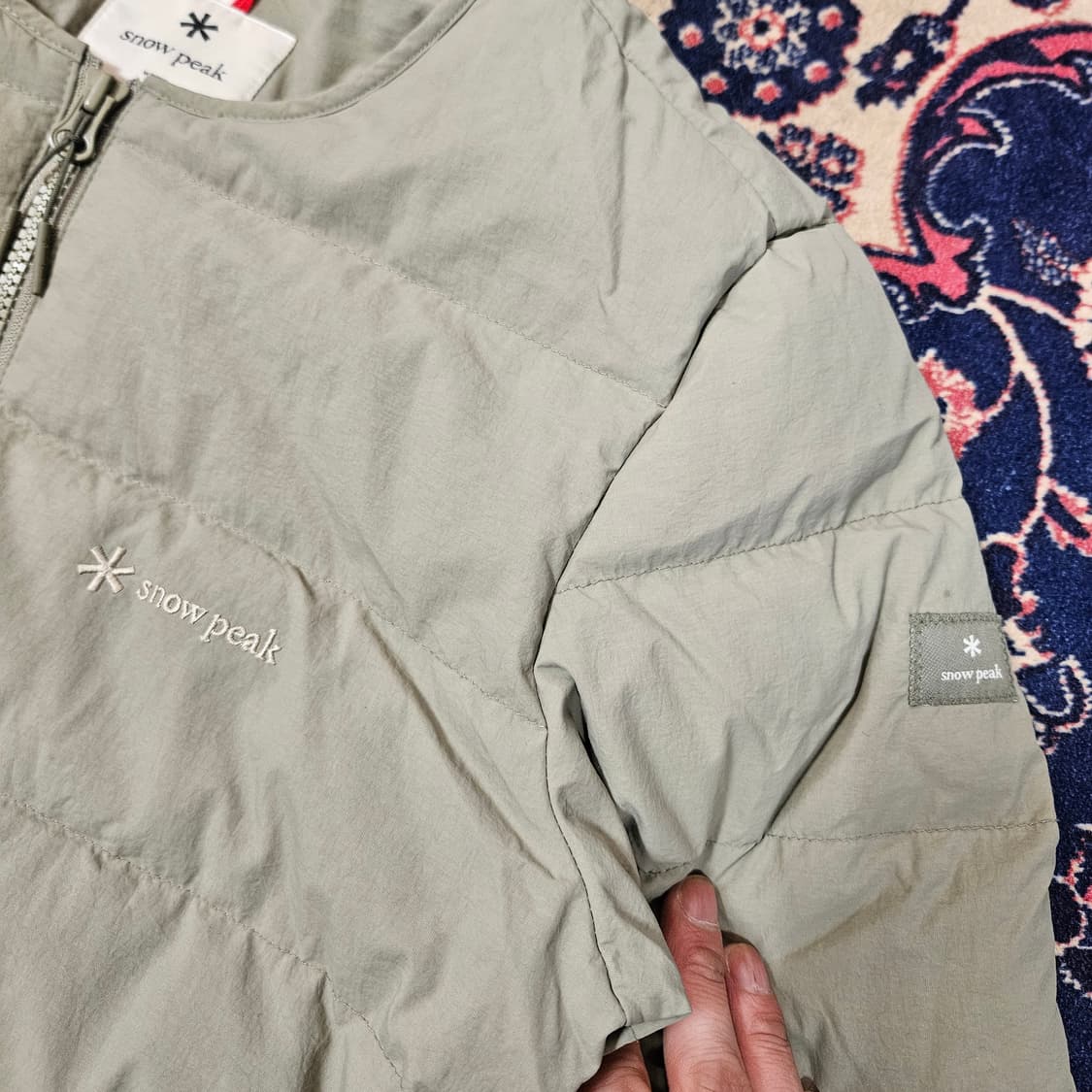 스노우피크 22fw 픽플라잉 다운 경량 라운드 패딩 점퍼 85size 상품이미지5