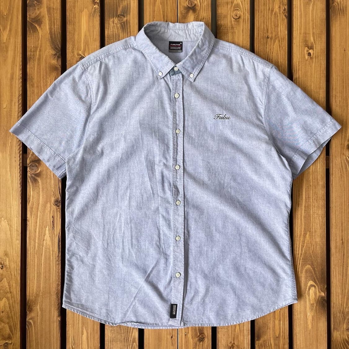 후부 샴브레이 반팔 셔츠 2XL 상품이미지2