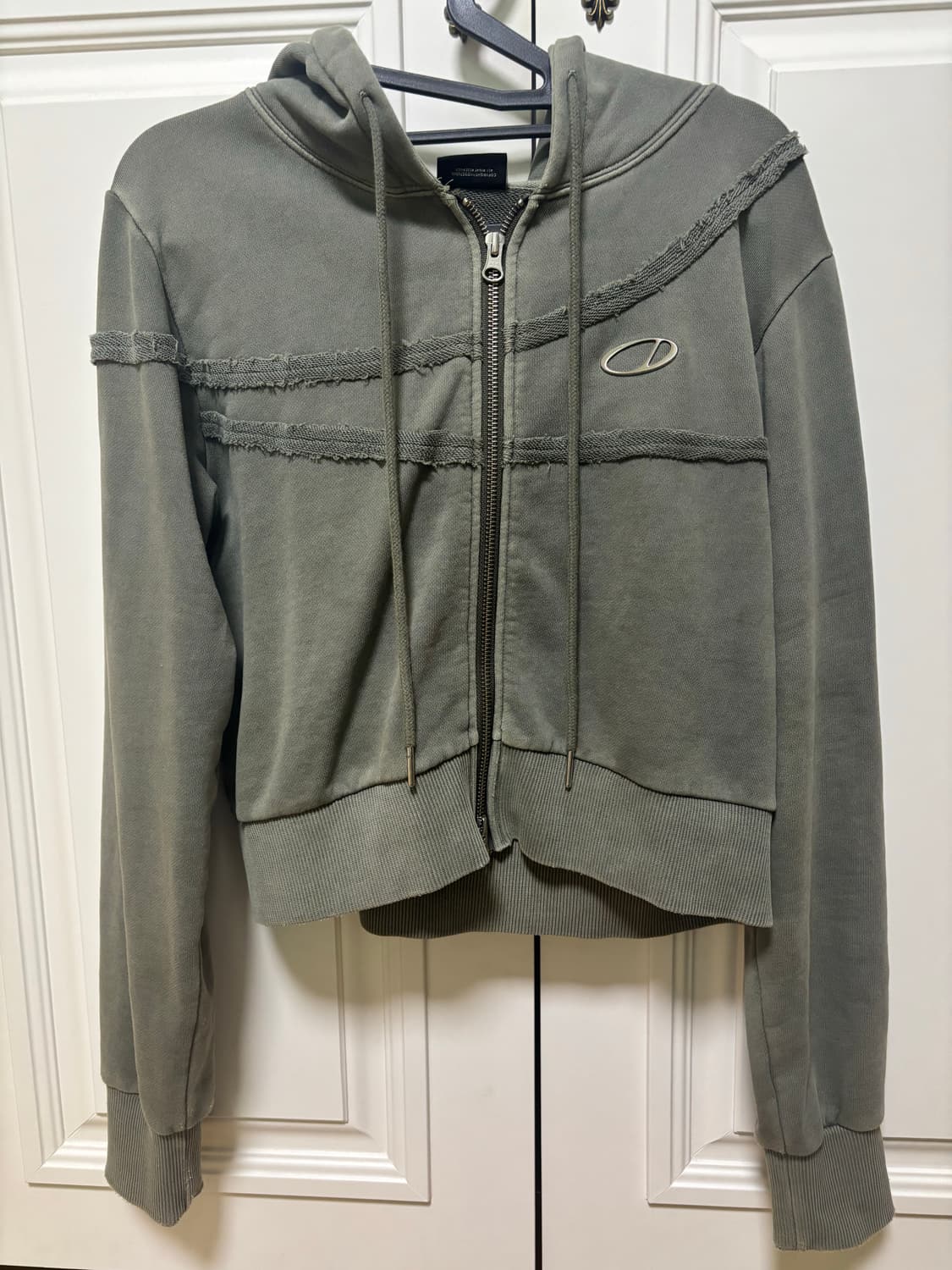 오드스튜디오 피그먼트 컷오프 후드집업 상품이미지2