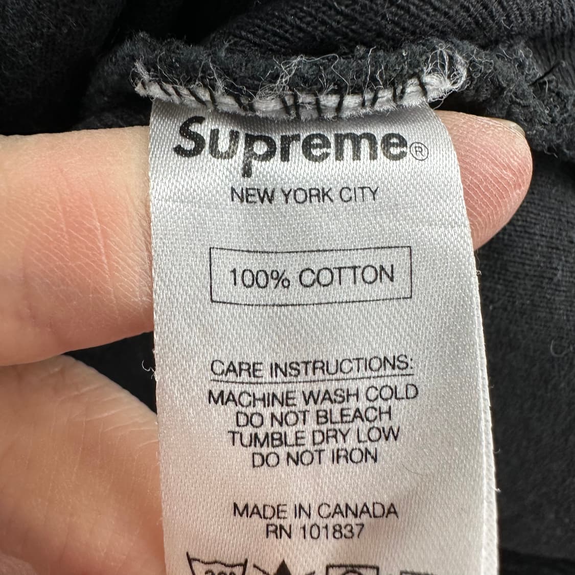 100 슈프림 16FW 남자 리버스 플리스 후드티 상품이미지5