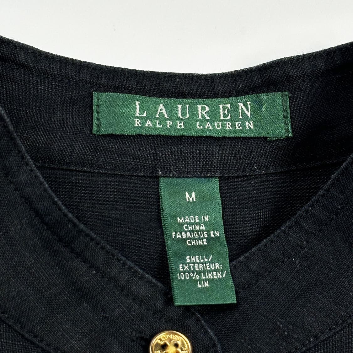 폴로 랄프로렌 RL 블랙 우먼 린넨셔츠 (M 여성추천) 상품이미지4