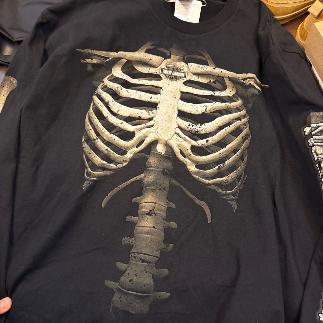 할리 데이비슨 USA 스컬 롱슬리브 XXL 상품이미지2