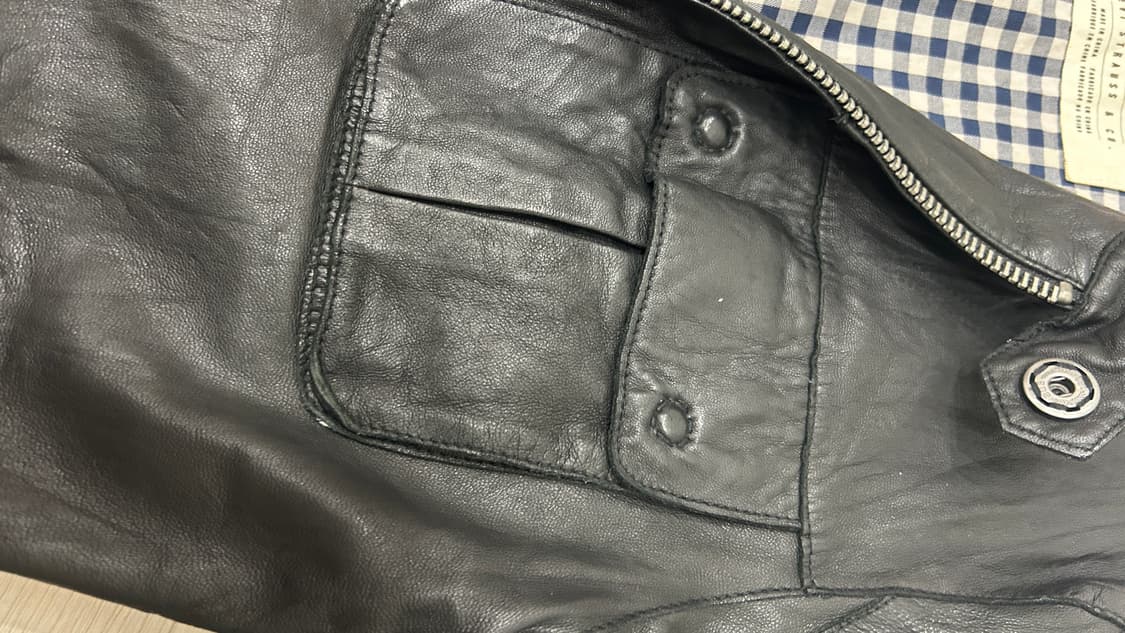 리바이스 블랙 가죽자켓 레더 아우터 S (무료배송) 상품이미지10