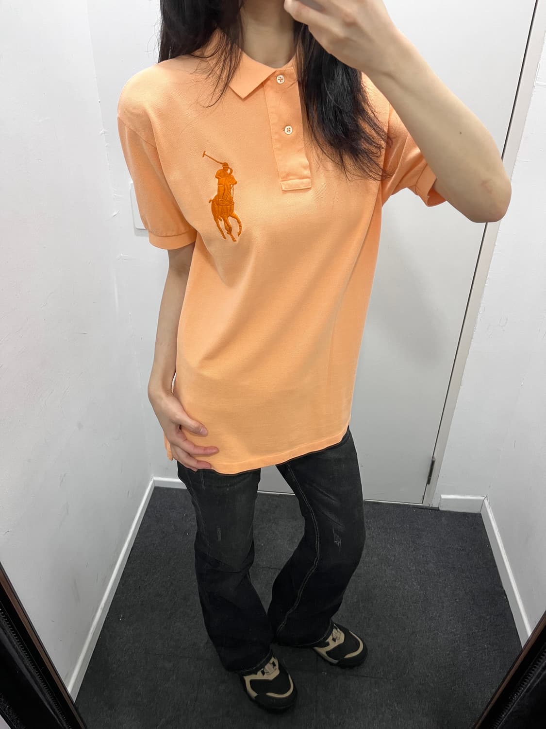폴로 빅포니 치프키프 연한 오렌지 반팔 티셔츠 상품이미지1
