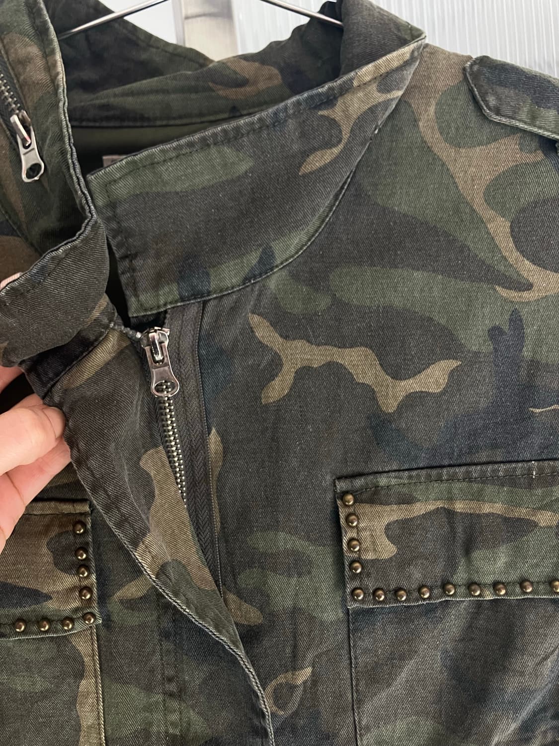 밀리터리 스터드 오버핏 자켓 상품이미지4