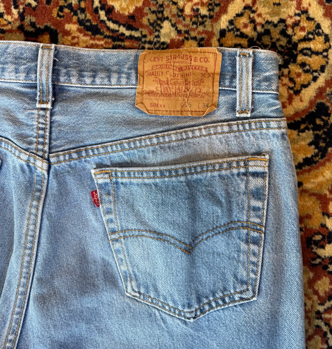 90s usa빈티지 리바이스 501xx 데님 35(32~34) (578) 상품이미지4