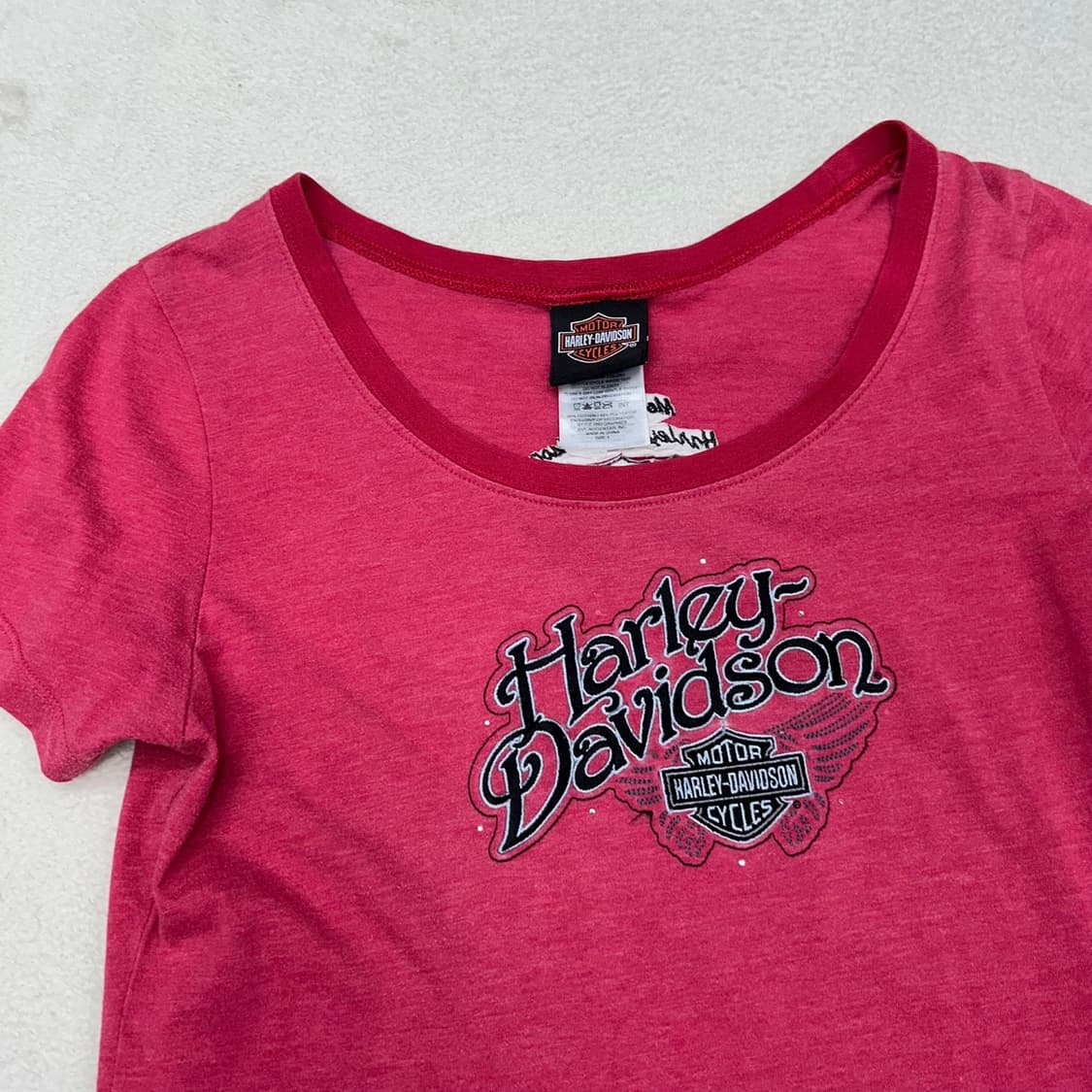 Harley davidson pink T-shirts 상품이미지6