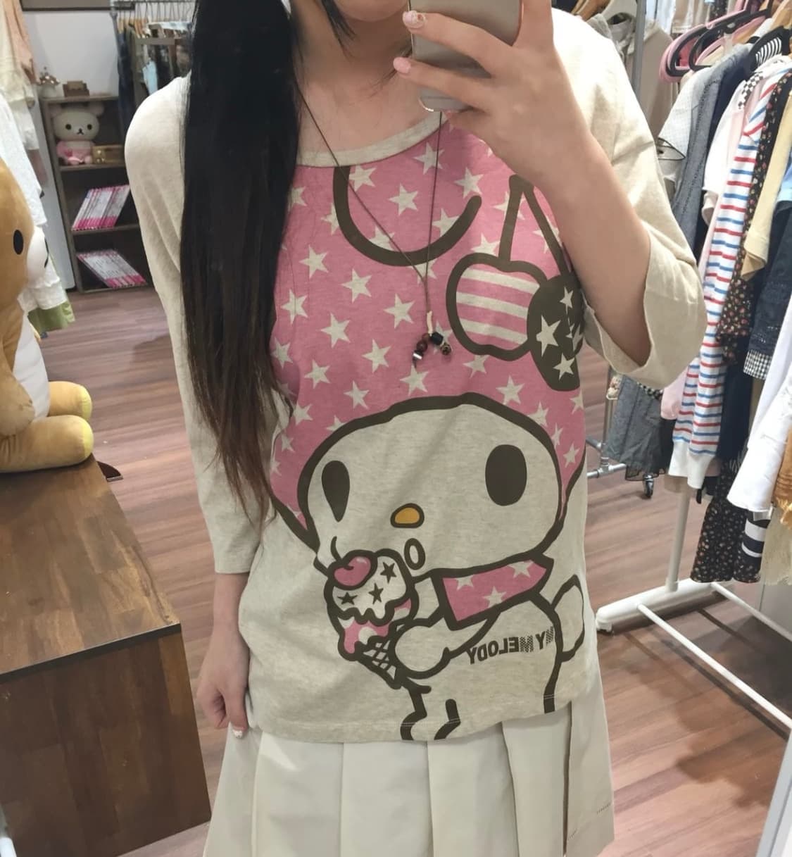 산리오 유니클로 마이멜로디 빈티지 티 상의 상품이미지1