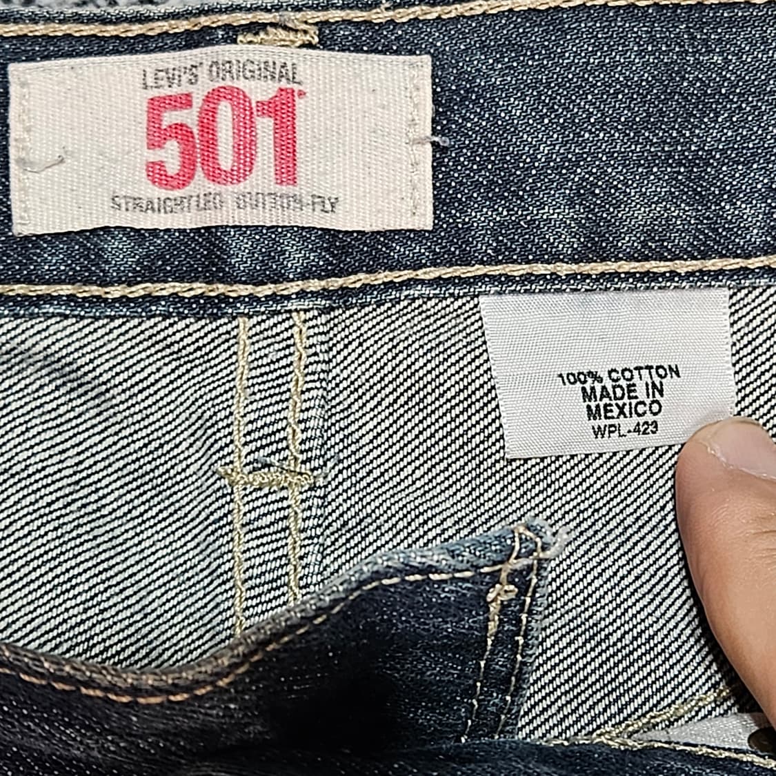 P049 리바이스 501 데님 반바지 상품이미지3