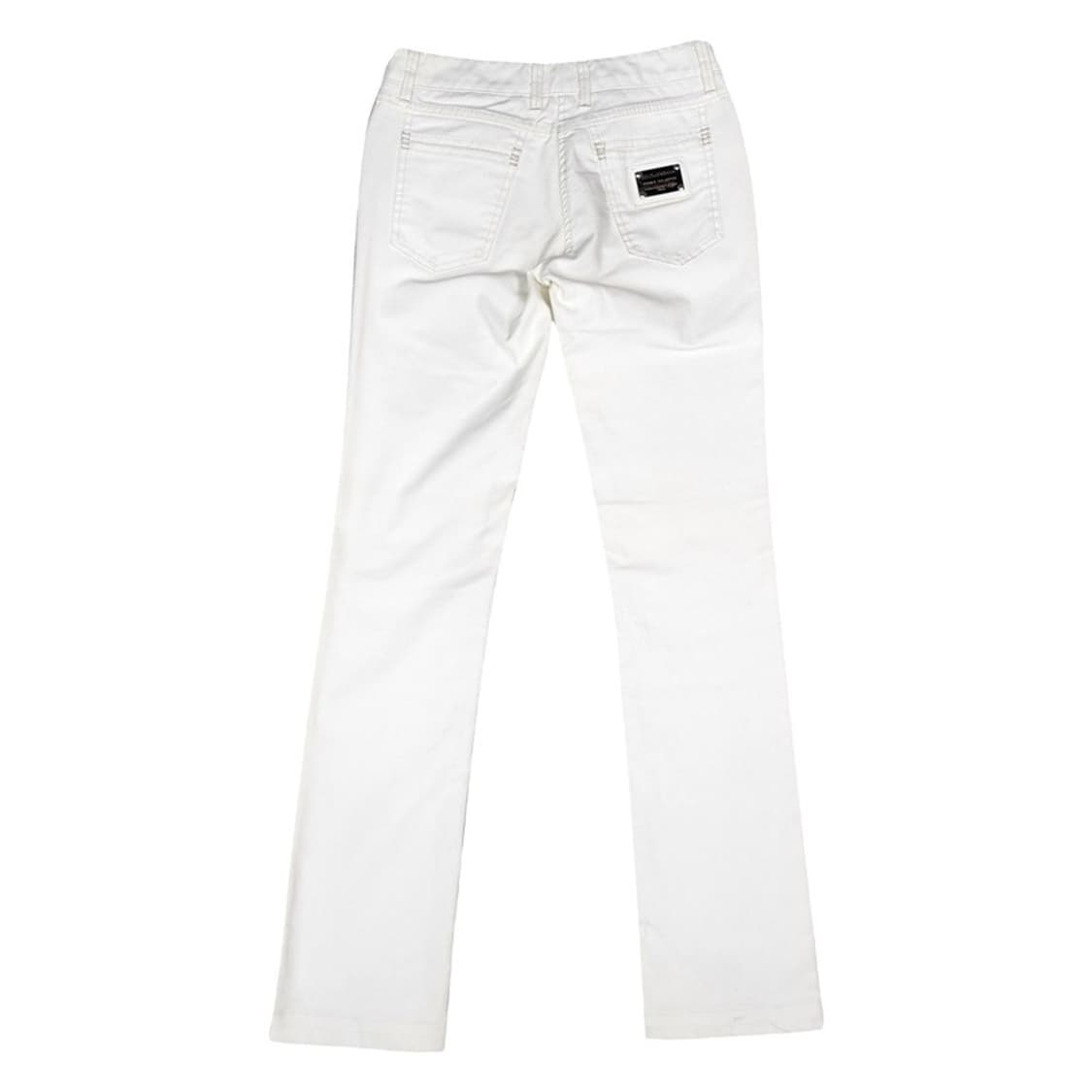 DOLCE&GABBANA 화이트 데님팬츠 Women 40 상품이미지10