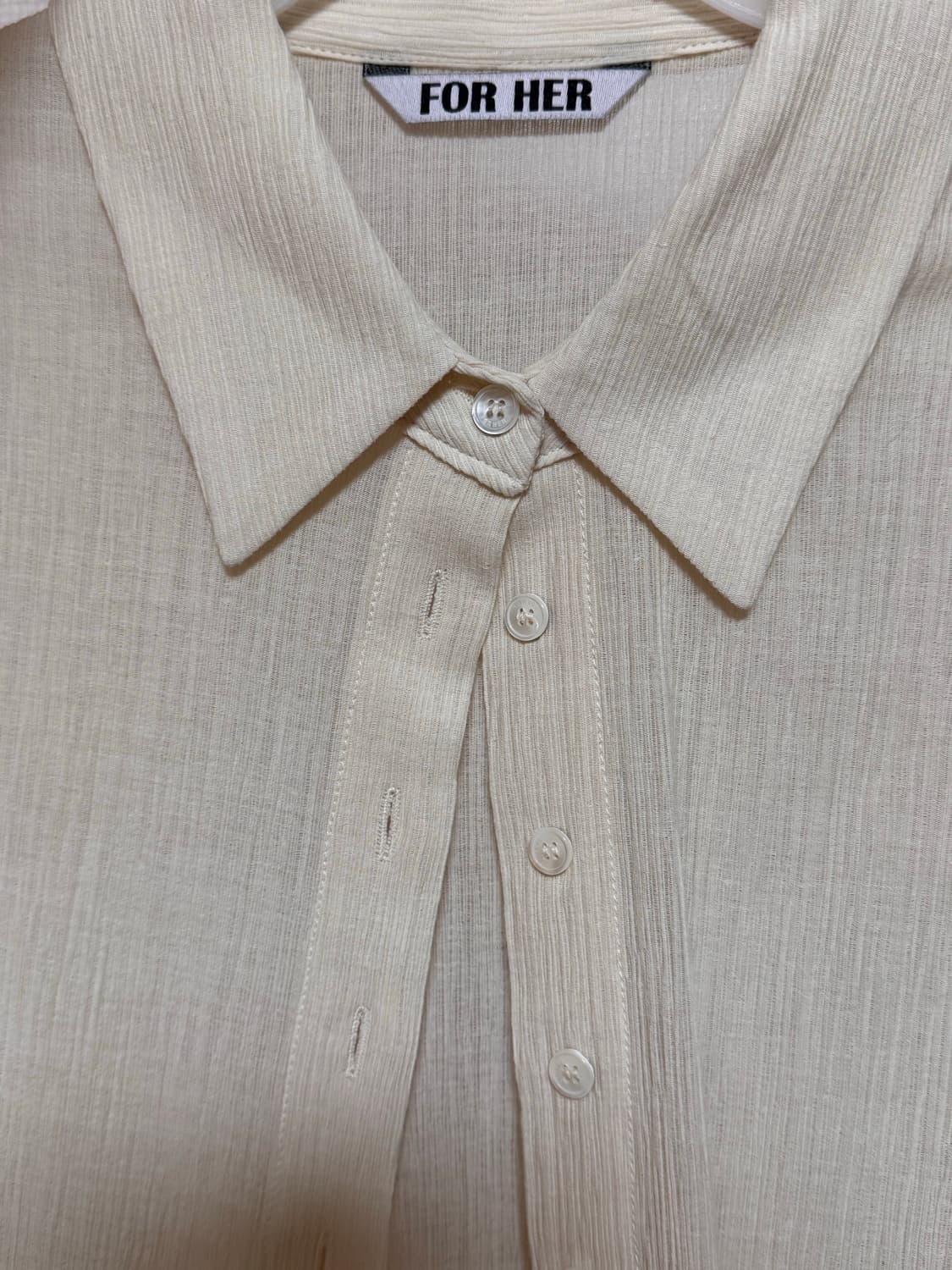 샵포허 for her 플리츠 셔츠 상품이미지1