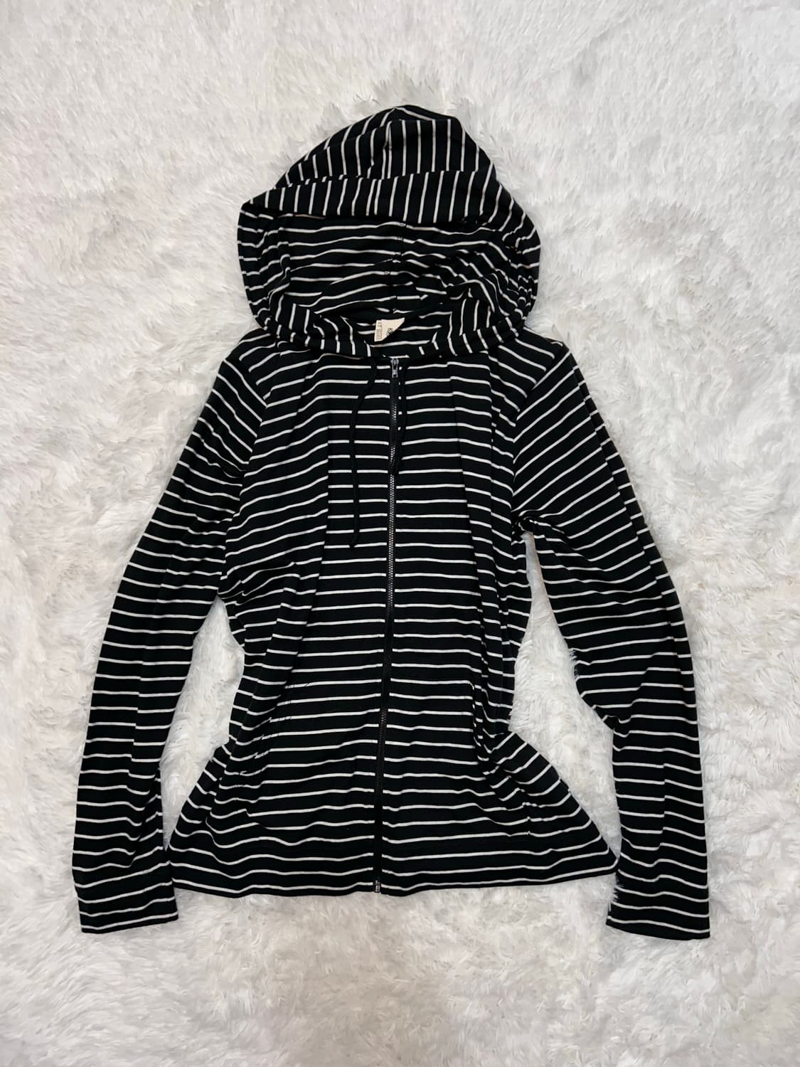 stripe hood zip-up 상품이미지1