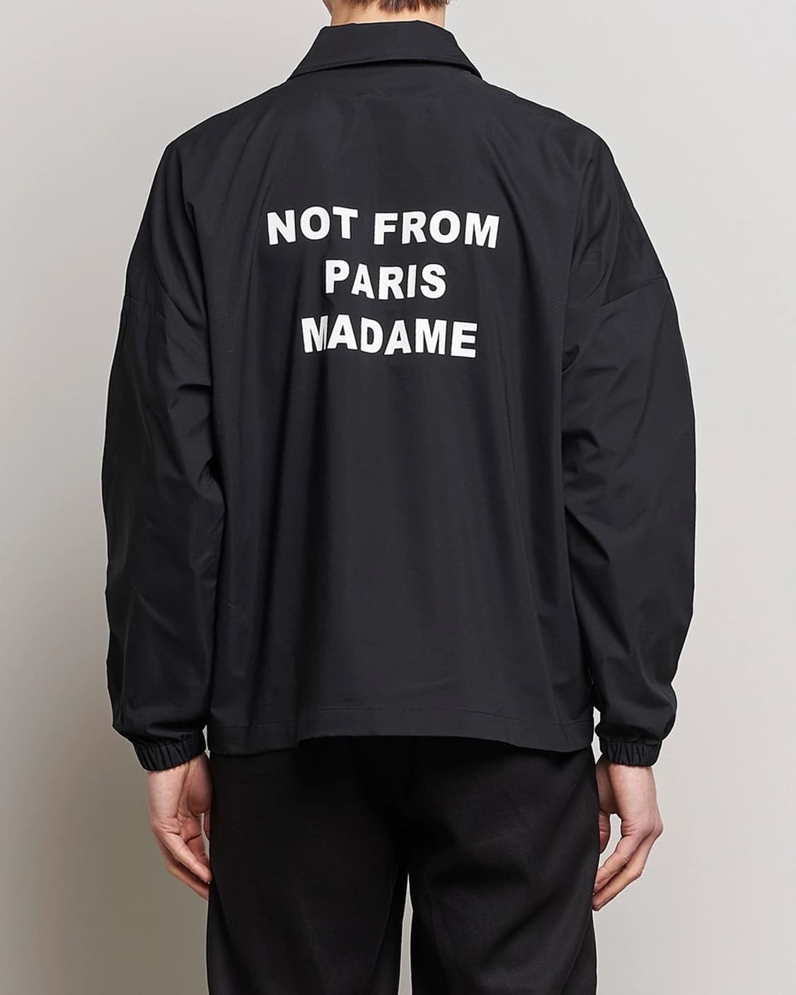 드롤 드 무슈 슬로건 재킷 블랙 상품이미지5