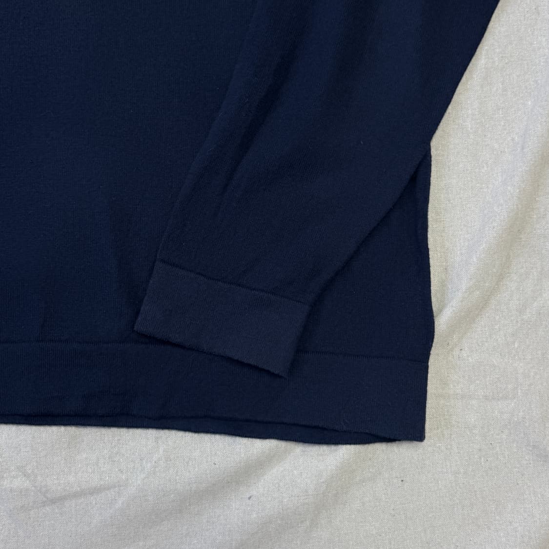 엘엘빈 캐시미어 네이비 니트 XL 상품이미지3