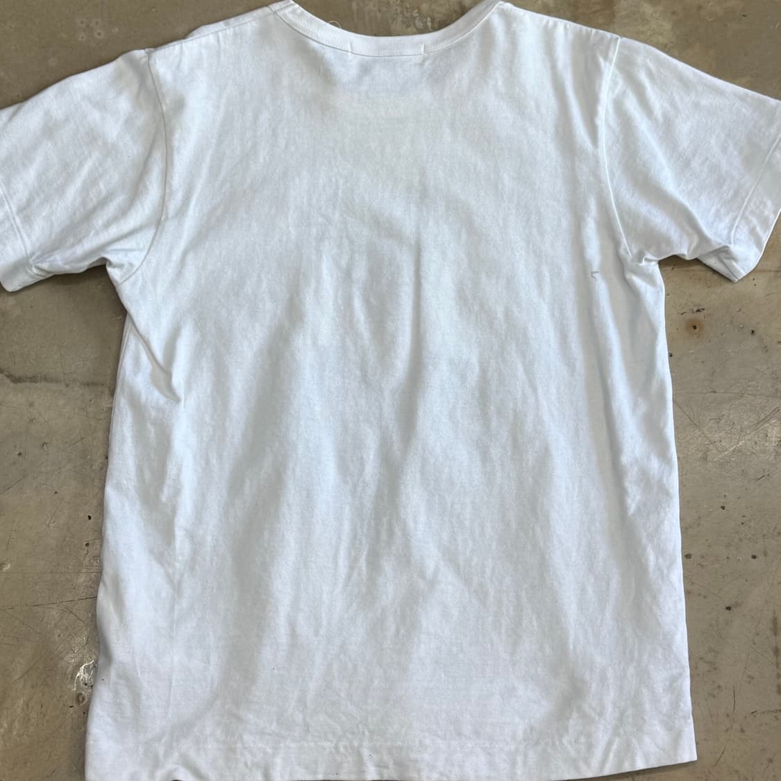 🫶🏻 꼼데가르송 여성용 폴카 도트 하트 화이트 반팔 티셔츠🫶🏻 상품이미지3