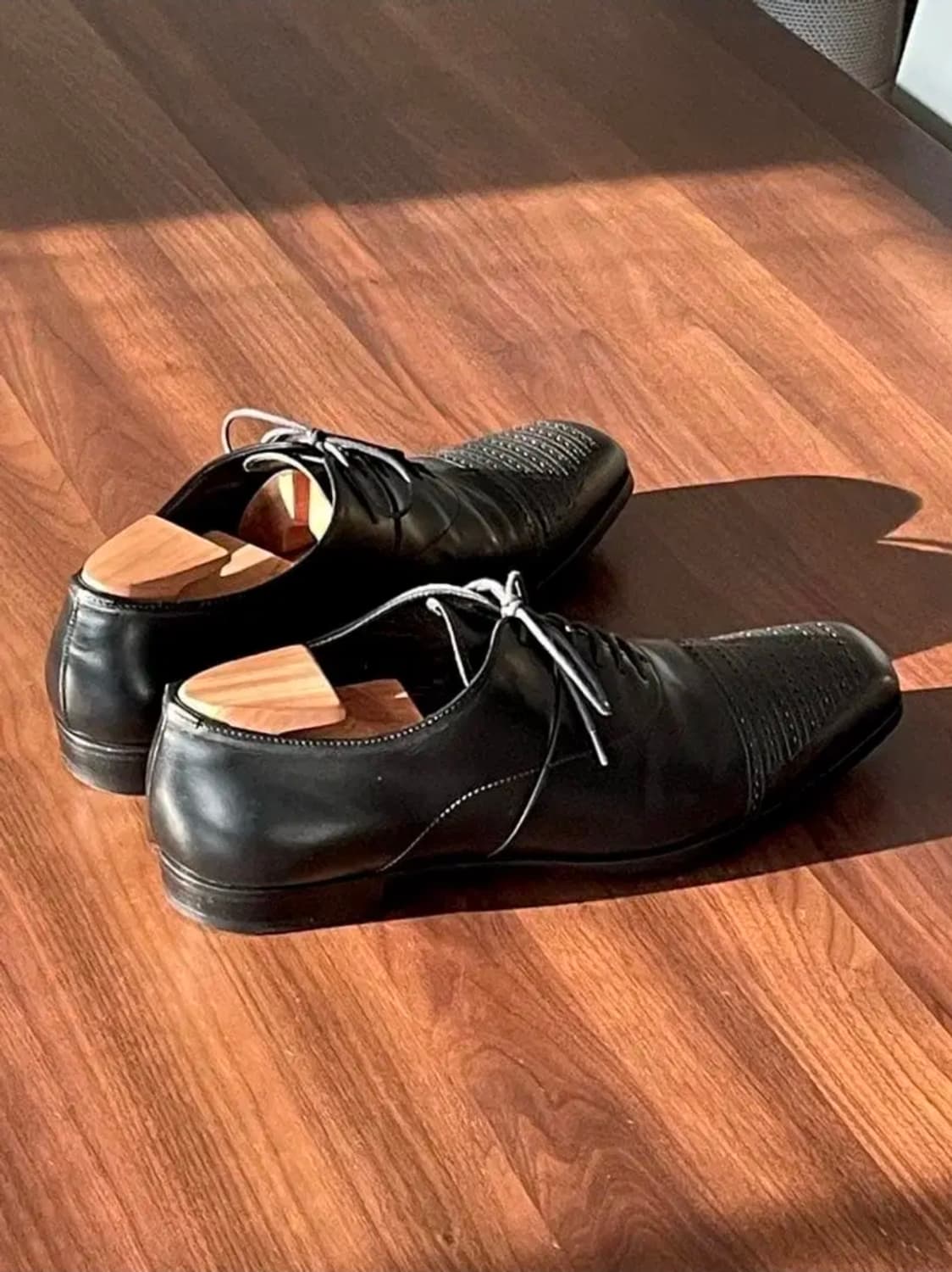 프라다 00s 아카이브 Perforated 더비슈즈 y2k 상품이미지5