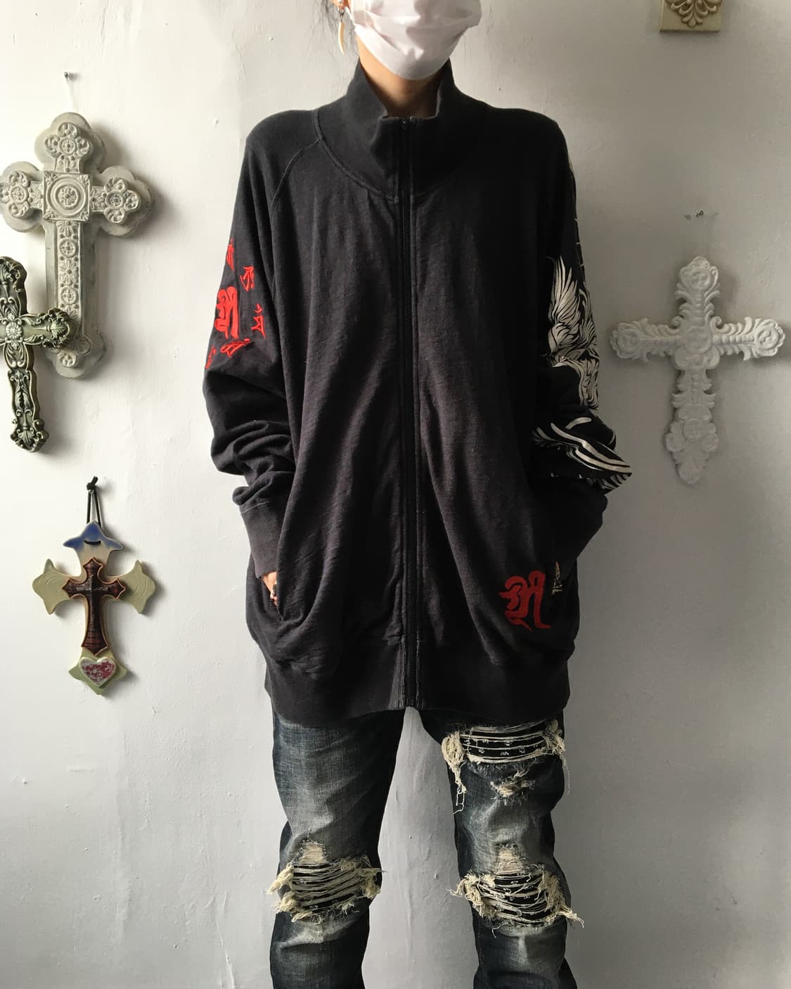 Karakuri tamashii back full printing cot 상품이미지6