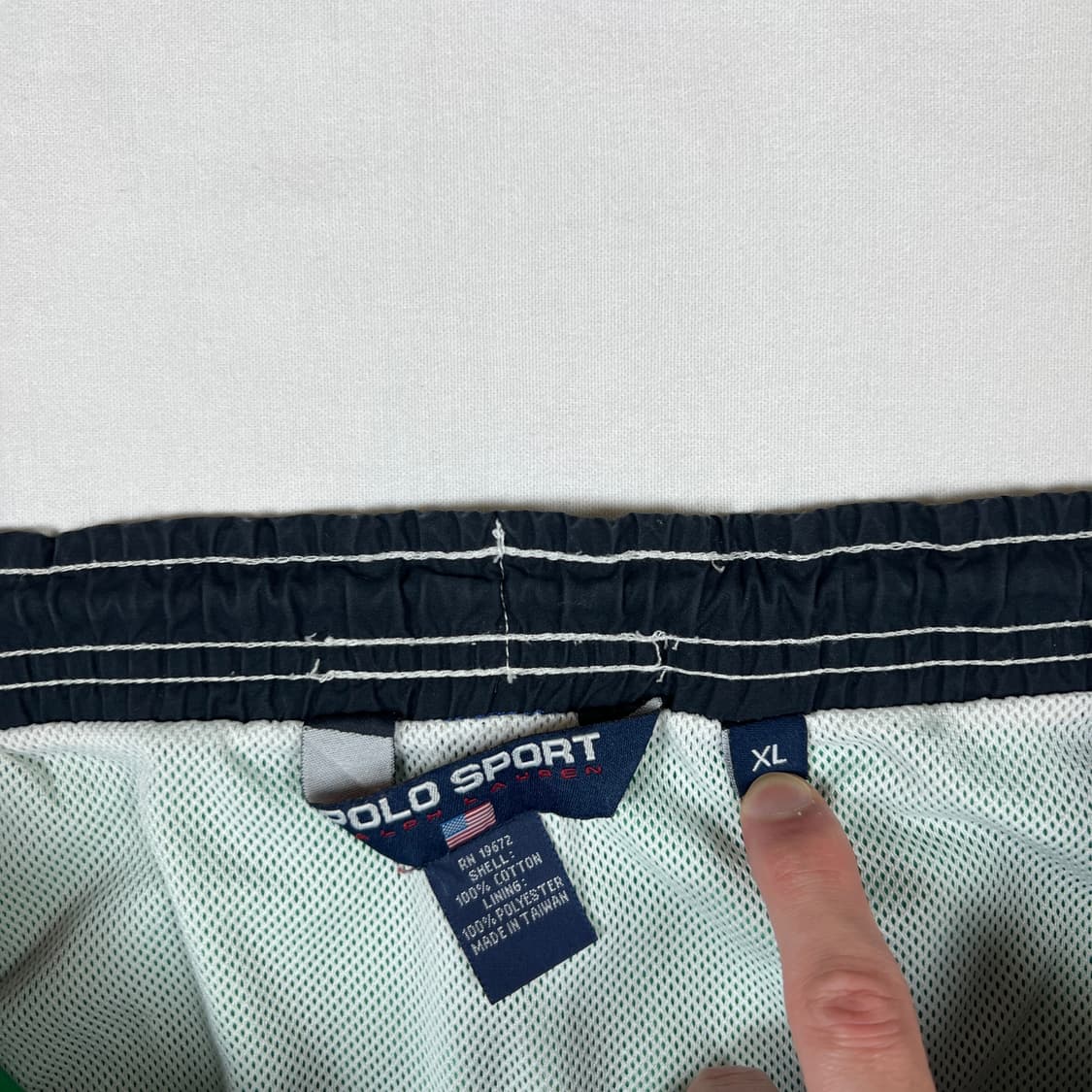 90‘s 폴로스포츠 polo sport 스펠아웃 로고 반바지 상품이미지6