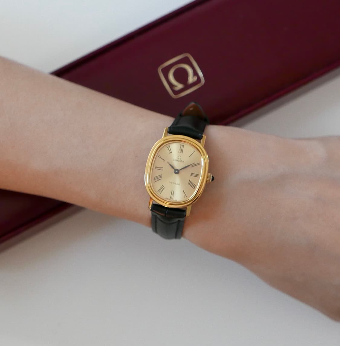 오메가 빈티지 드빌 엘립스 로만 여성용 시계 상품이미지1