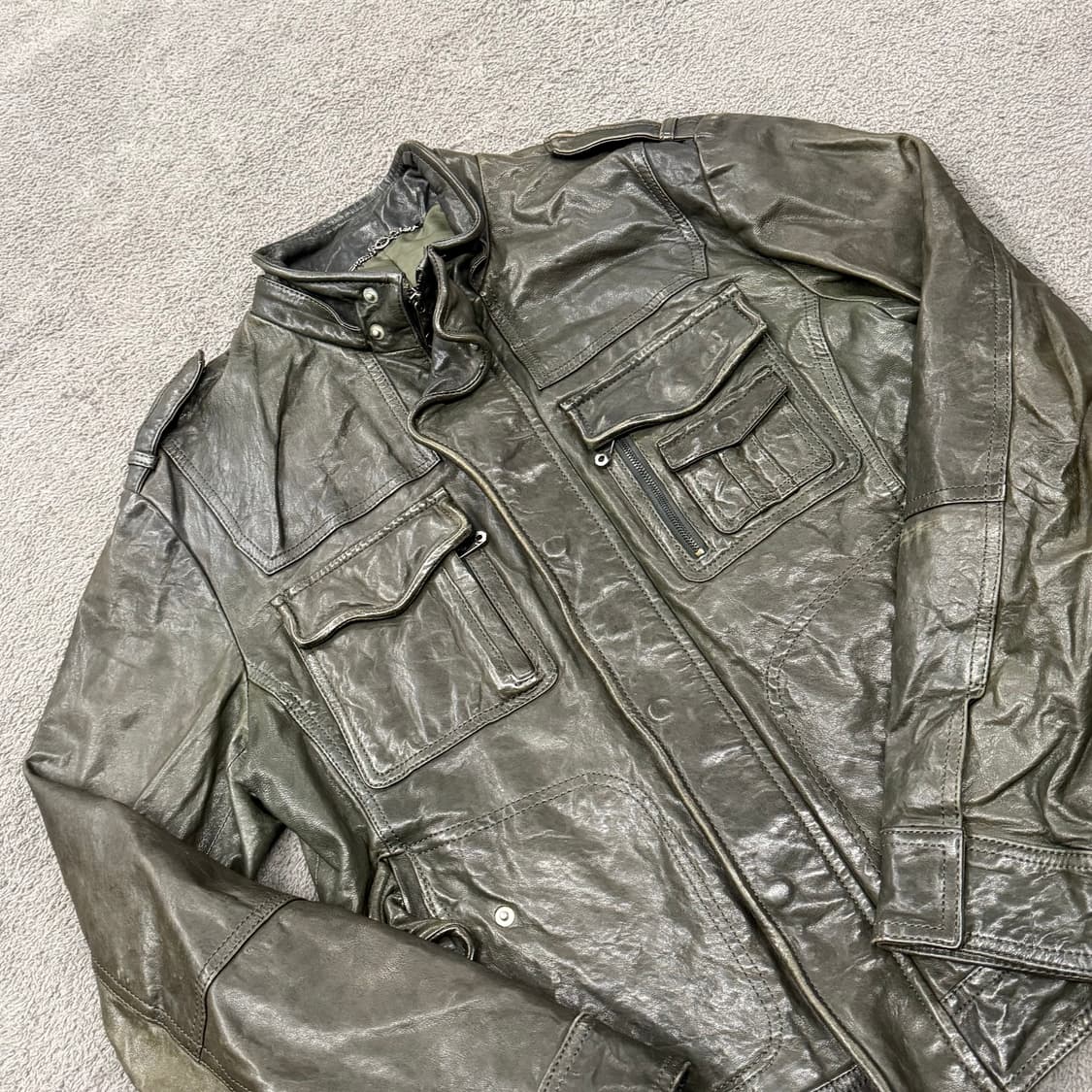 [정품/100] SIEG 지이크 파렌하이트 양가죽자켓 상품이미지1