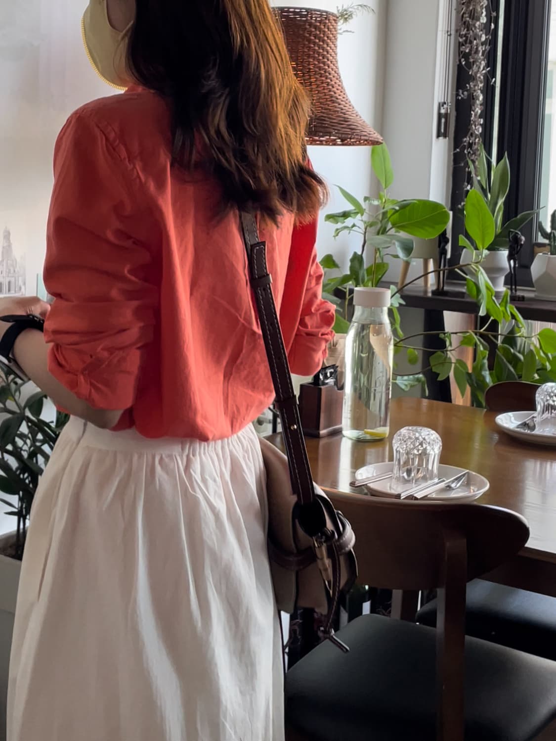 polo 빈티지 폴로 긴팔 셔츠 릴렉스핏 주황 당근 상품이미지3